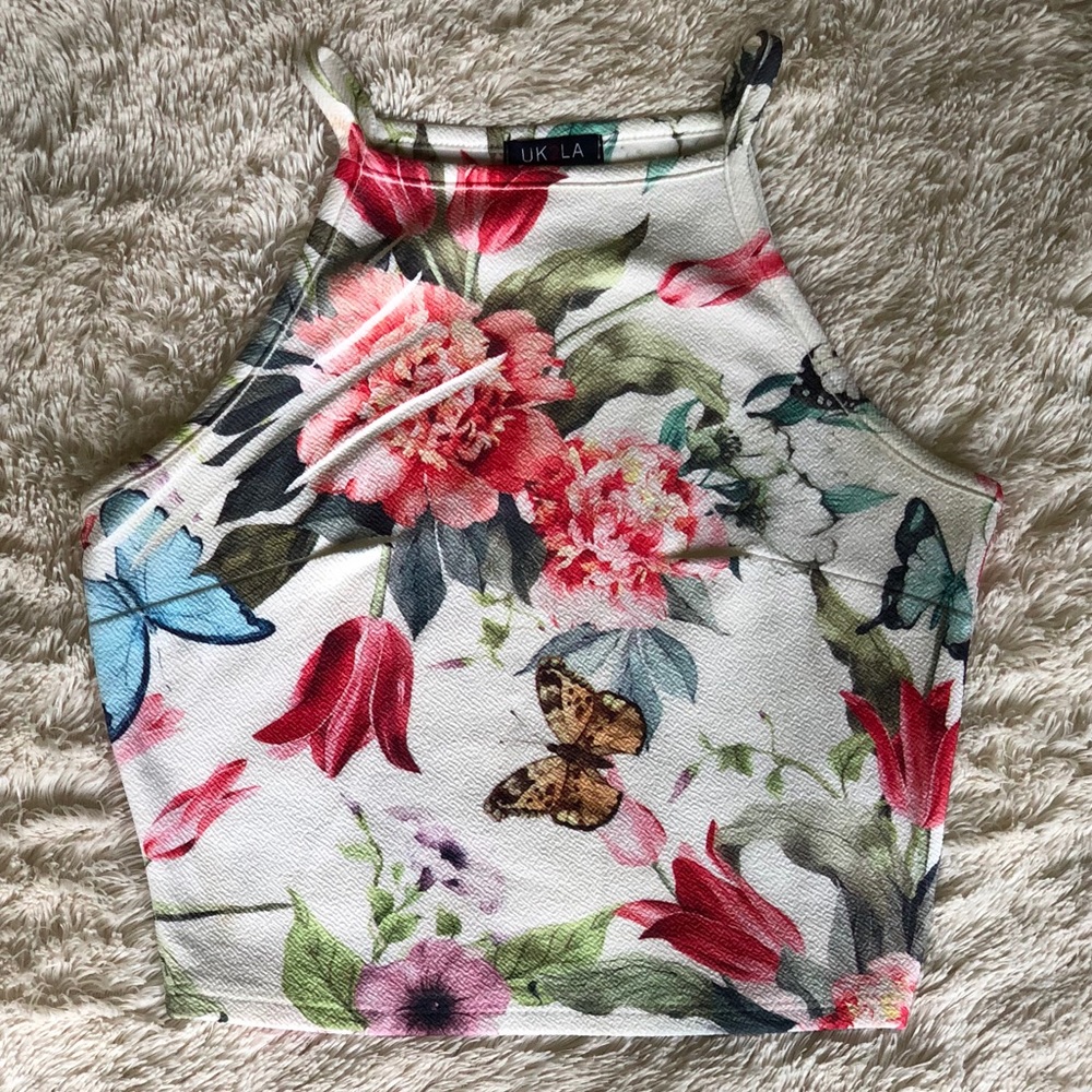Floral crop top